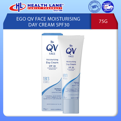 EGO QV FACE MOISTURISING DAY CREAM SPF30 - 75G